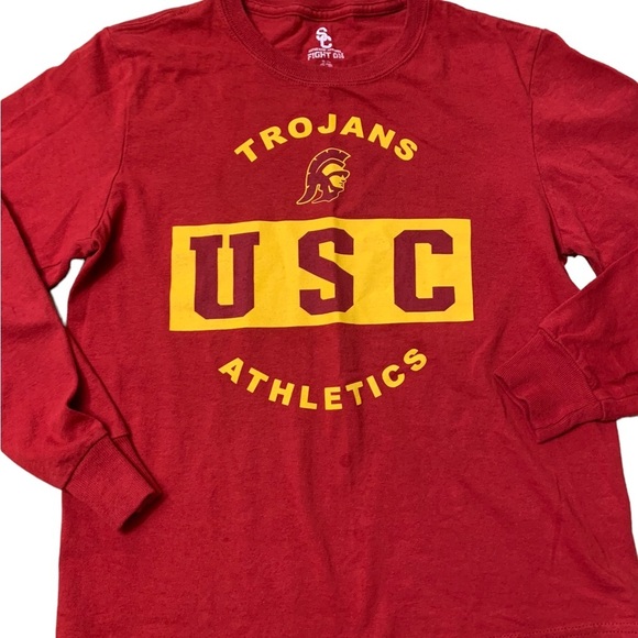 USC | University of Southern California Trojan USC Fight On Shirt Boys Size M - Picture 5 of 7